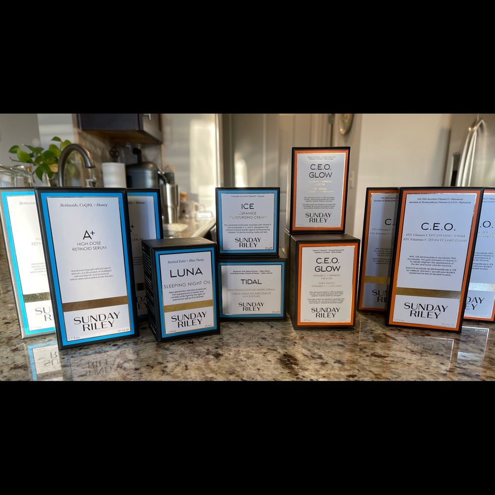 Sunday Riley Lot, over $1200 value. 12 Full size bottles. - Picture 2 of 2